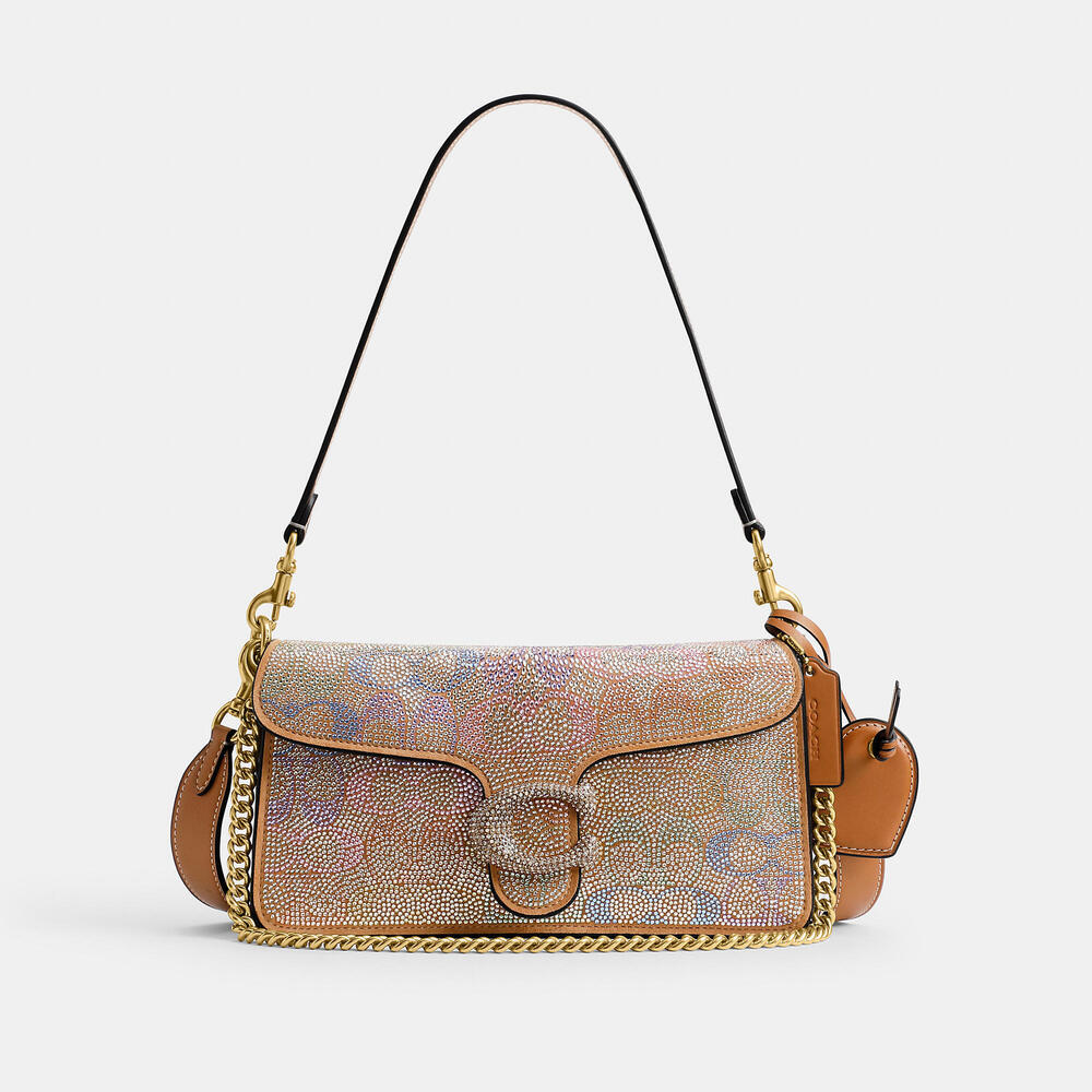 ‼️SOLD‼️Coach Tabby Shoulder Bag 26 In Rainbow Crystal Signature